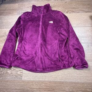 The North Face Women's Deep Pile Fleece Full-Zip Jacket, Purple, Size XL Outdoor